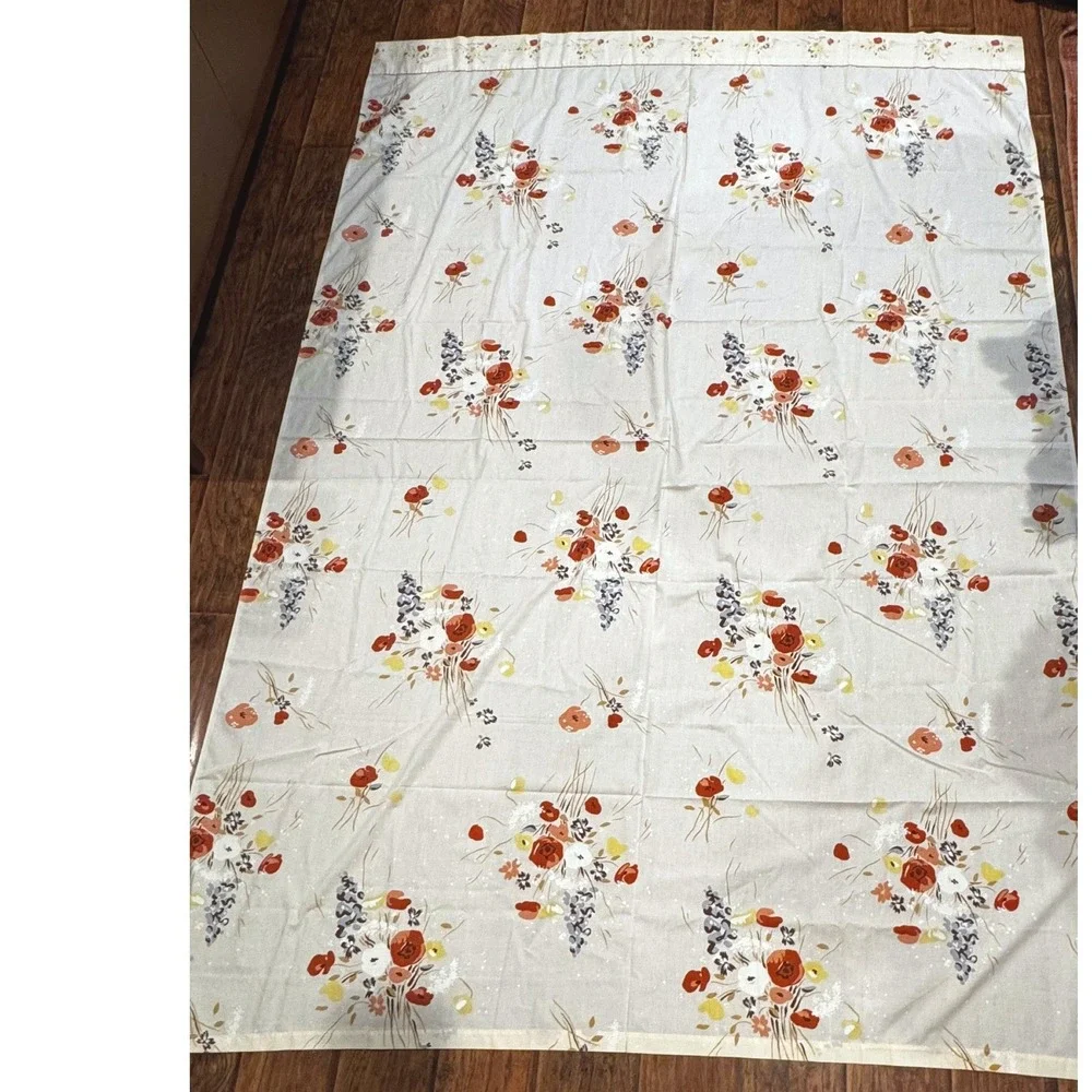 Vintage Oleg Cassini Twin Sheet Set Floral Flat & Fitted Cottagecore No Cases